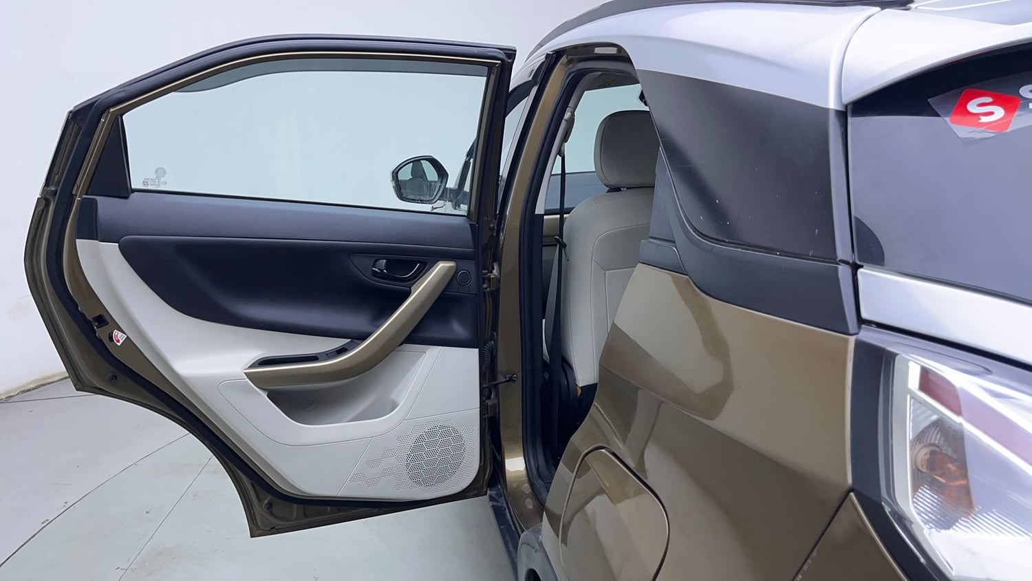 Used 2022 Tata Nexon XZA Plus (Premium) Diesel Jet Diesel Automatic interior LEFT REAR DOOR OPEN VIEW