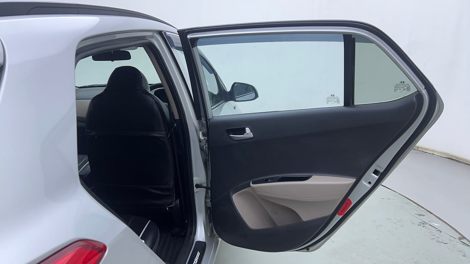 Used 2018 Hyundai Grand i10 Asta 1.2 Kappa VTVT Petrol Manual interior RIGHT REAR DOOR OPEN VIEW