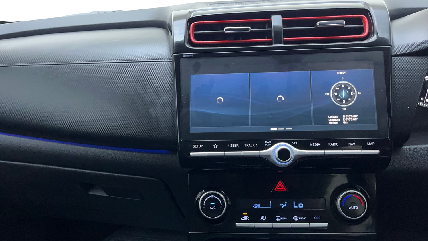 Used 2022 Hyundai Creta SX (O) 1.5 Petrol IVT Knight Petrol Automatic interior MUSIC SYSTEM & AC CONTROL VIEW