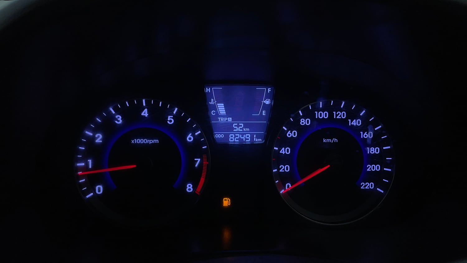 Used 2014 Hyundai Verna Fluidic 1.6 VTVT SX Petrol Manual interior CLUSTERMETER VIEW