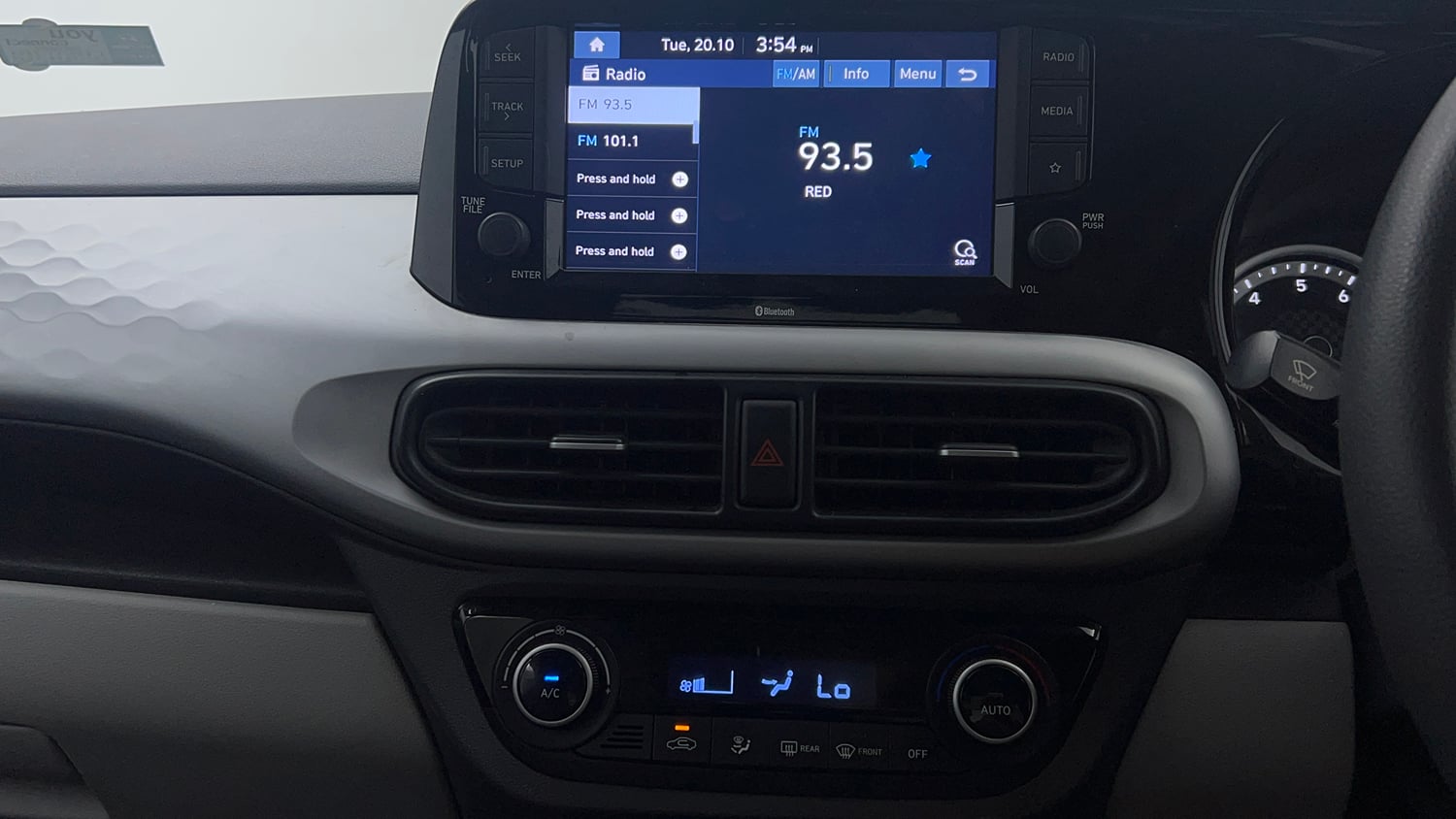 Used 2022 Hyundai Grand i10 Nios Sportz 1.2 Kappa VTVT Petrol Manual interior MUSIC SYSTEM & AC CONTROL VIEW