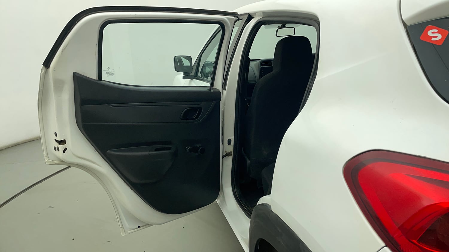 Used 2016 Renault Kwid RXT Petrol Manual interior LEFT REAR DOOR OPEN VIEW
