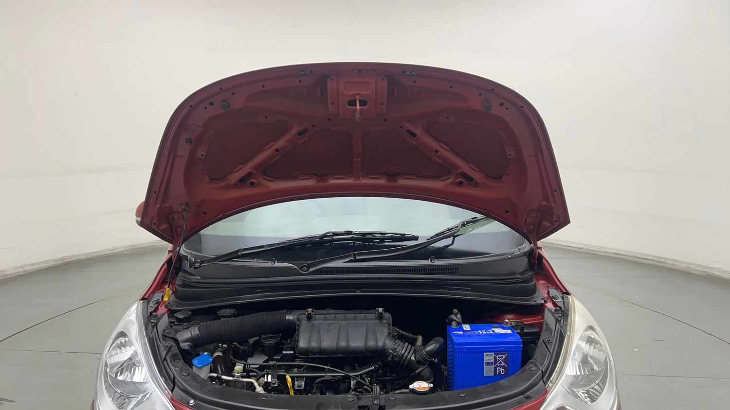 Used 2013 Hyundai i10 Magna 1.2 Kappa2 Petrol Manual engine ENGINE & BONNET OPEN FRONT VIEW