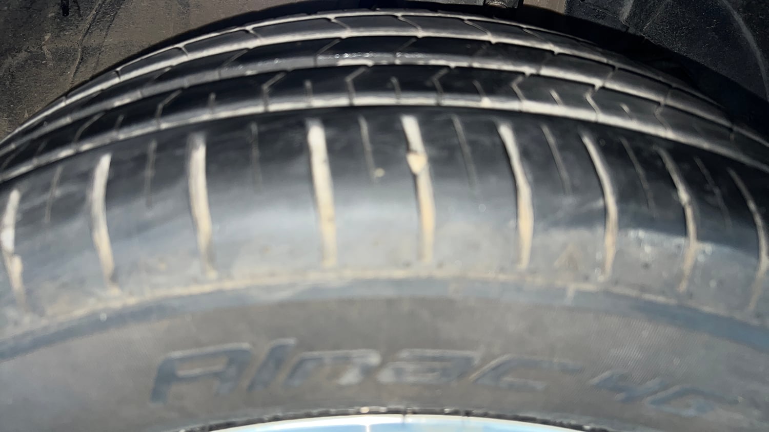 Used 2019 Maruti Suzuki Baleno Zeta Petrol Manual tyres RIGHT FRONT TYRE TREAD VIEW
