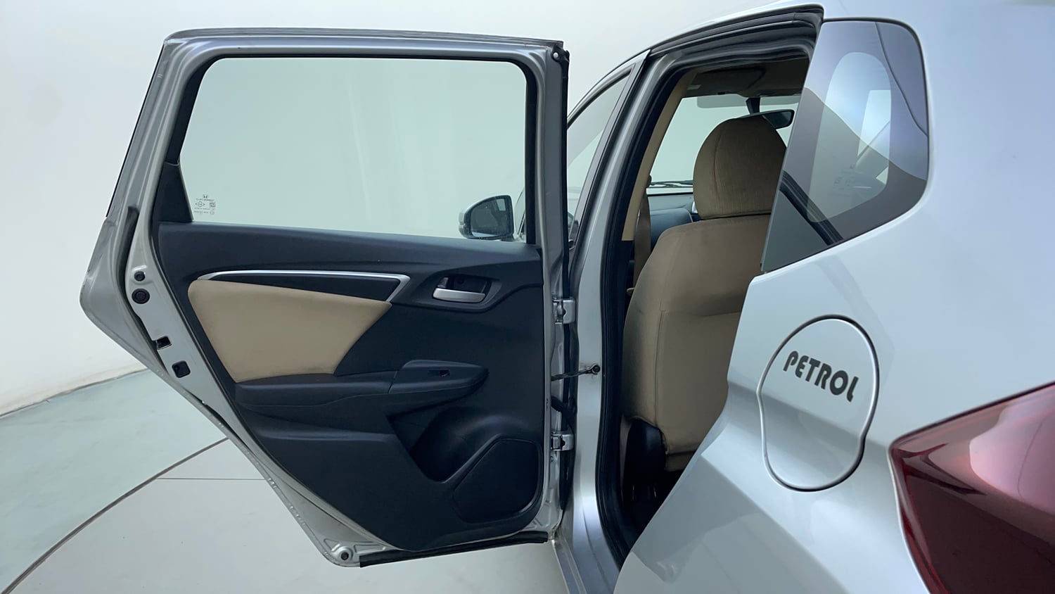 Used 2015 Honda Jazz V AT Petrol Petrol Automatic interior LEFT REAR DOOR OPEN VIEW