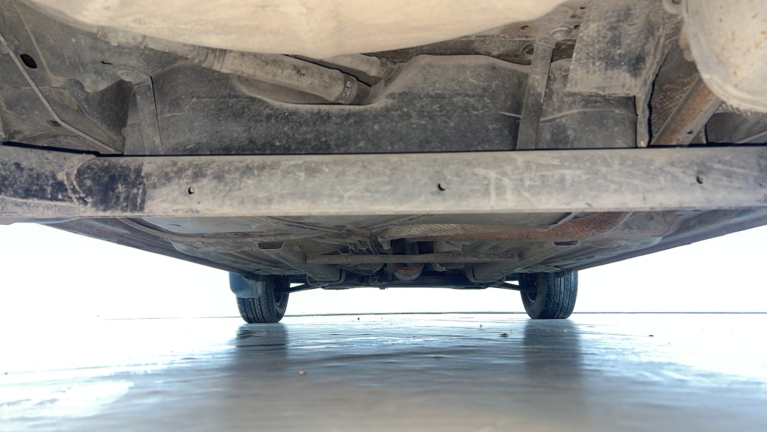 Used 2012 Ford Figo Duratec Petrol ZXI 1.2 Petrol Manual extra REAR UNDERBODY VIEW (TAKEN FROM REAR)