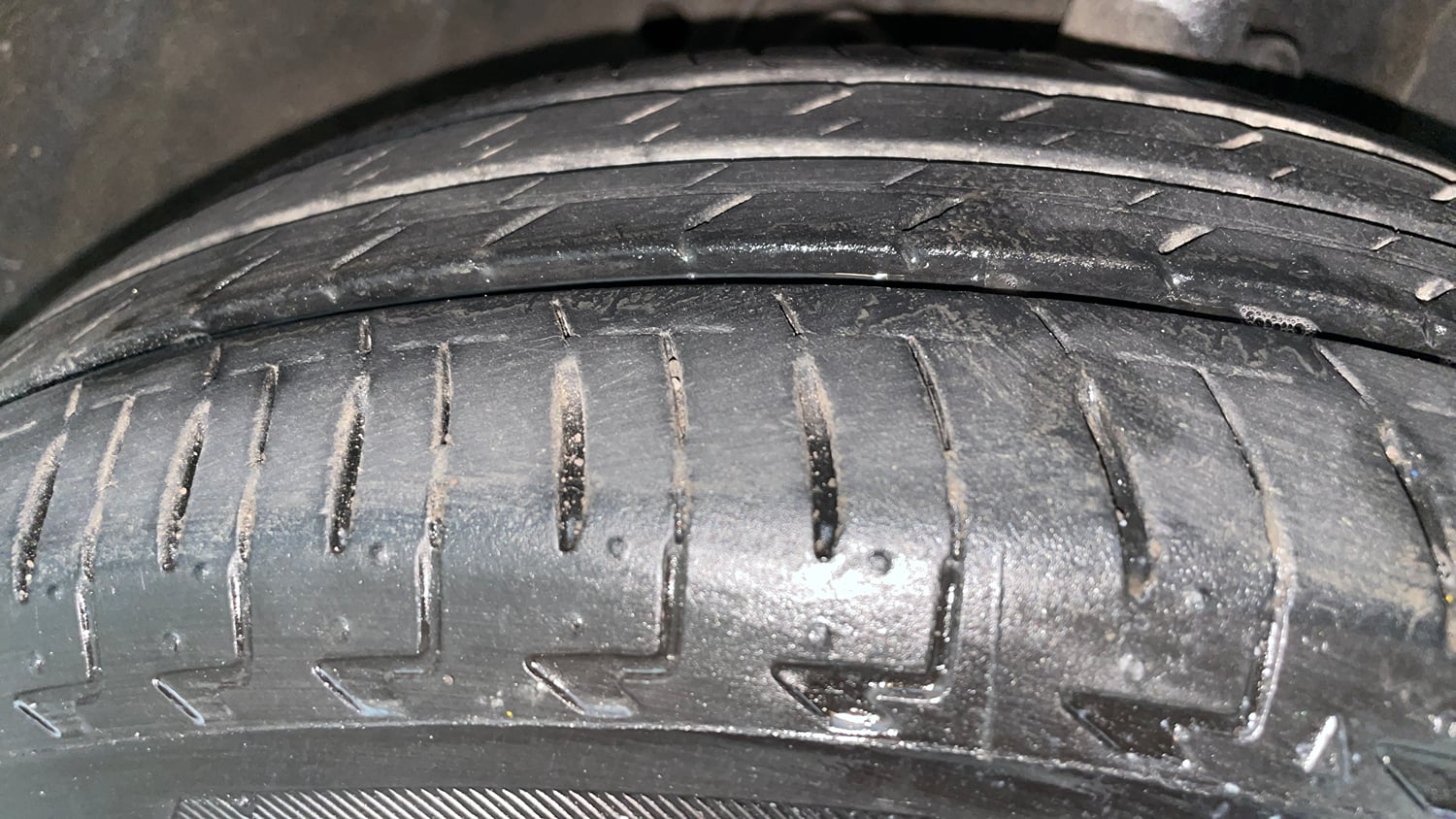 Used 2015 Honda Jazz V AT Petrol Petrol Automatic tyres RIGHT FRONT TYRE TREAD VIEW