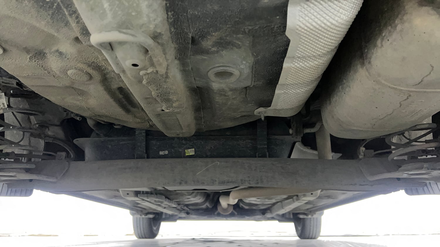 Used 2022 Hyundai Grand i10 Nios Sportz 1.2 Kappa VTVT Petrol Manual extra REAR UNDERBODY VIEW (TAKEN FROM REAR)