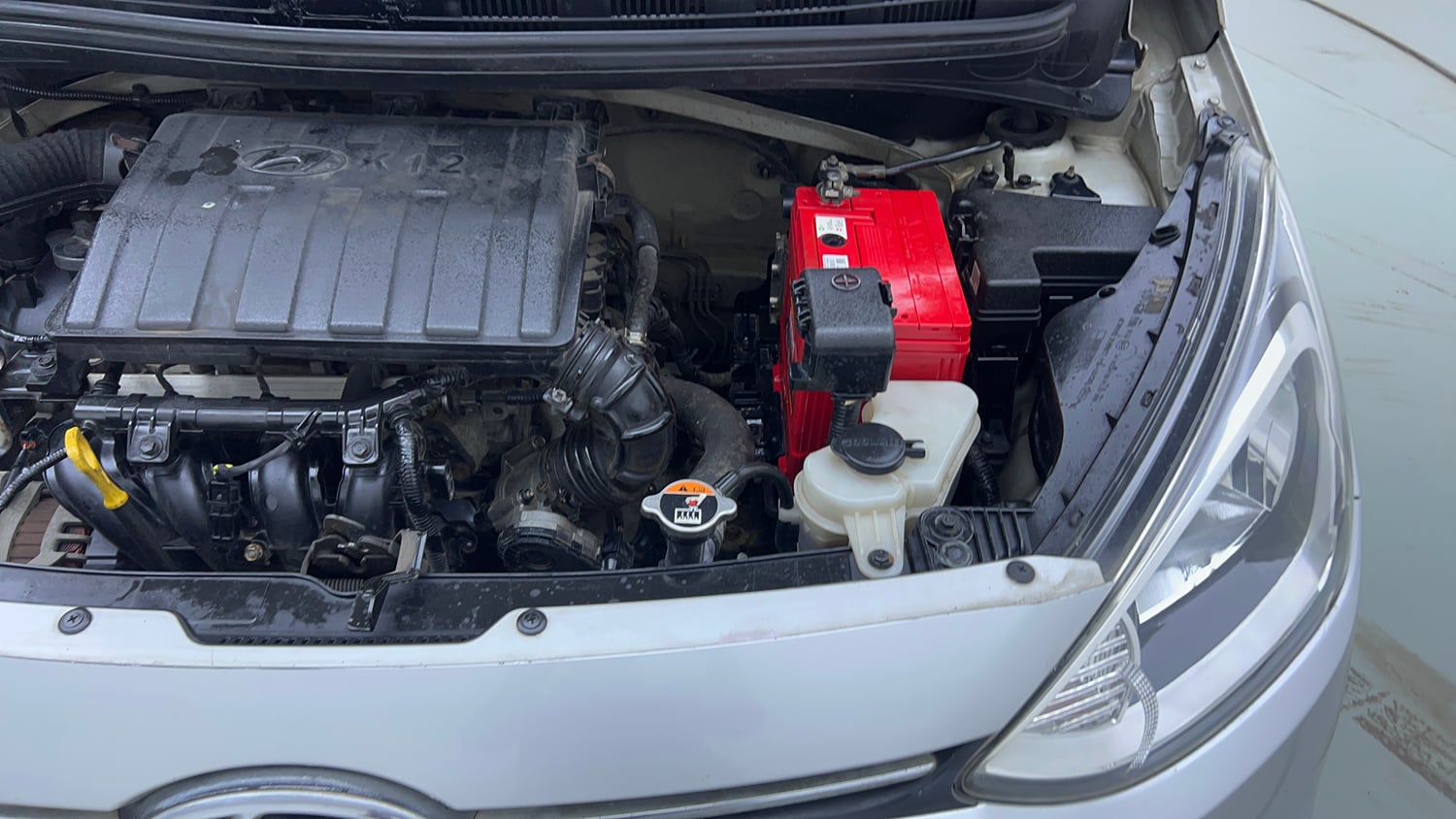Used 2015 Hyundai Xcent S 1.2 Petrol Manual engine ENGINE LEFT SIDE VIEW