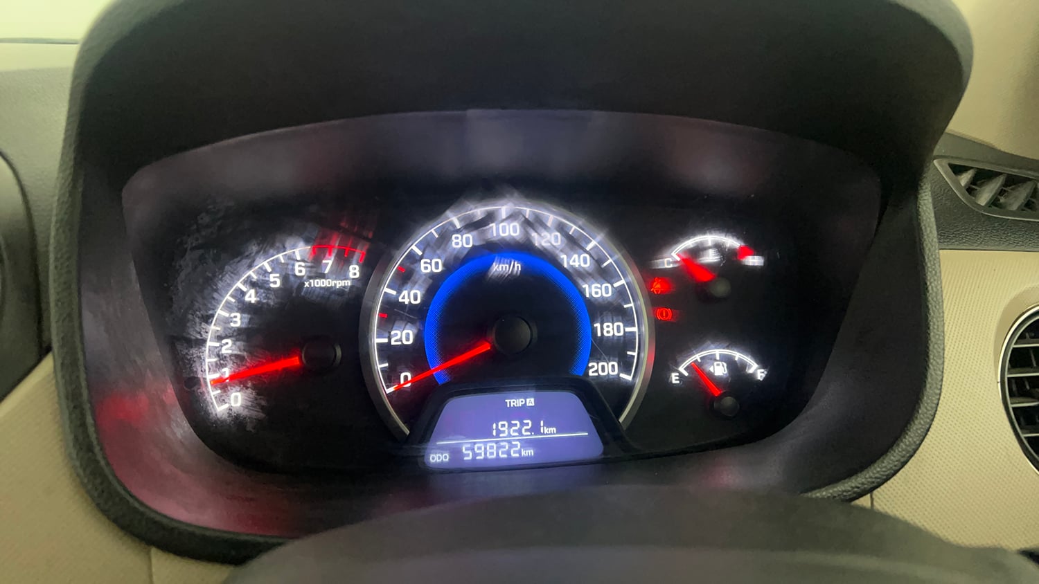 Used 2019 Hyundai Grand i10 Sportz 1.2 Kappa VTVT Petrol Manual interior CLUSTERMETER VIEW