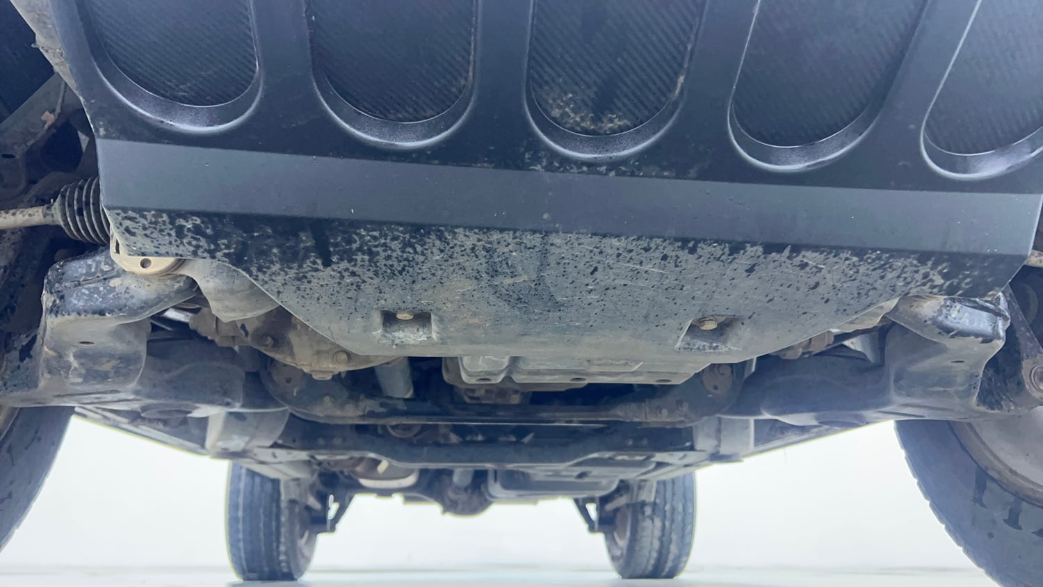 Used 2021 mahindra Thar LX Hard Top Petrol MT 4WD Petrol Manual extra FRONT LEFT UNDERBODY VIEW
