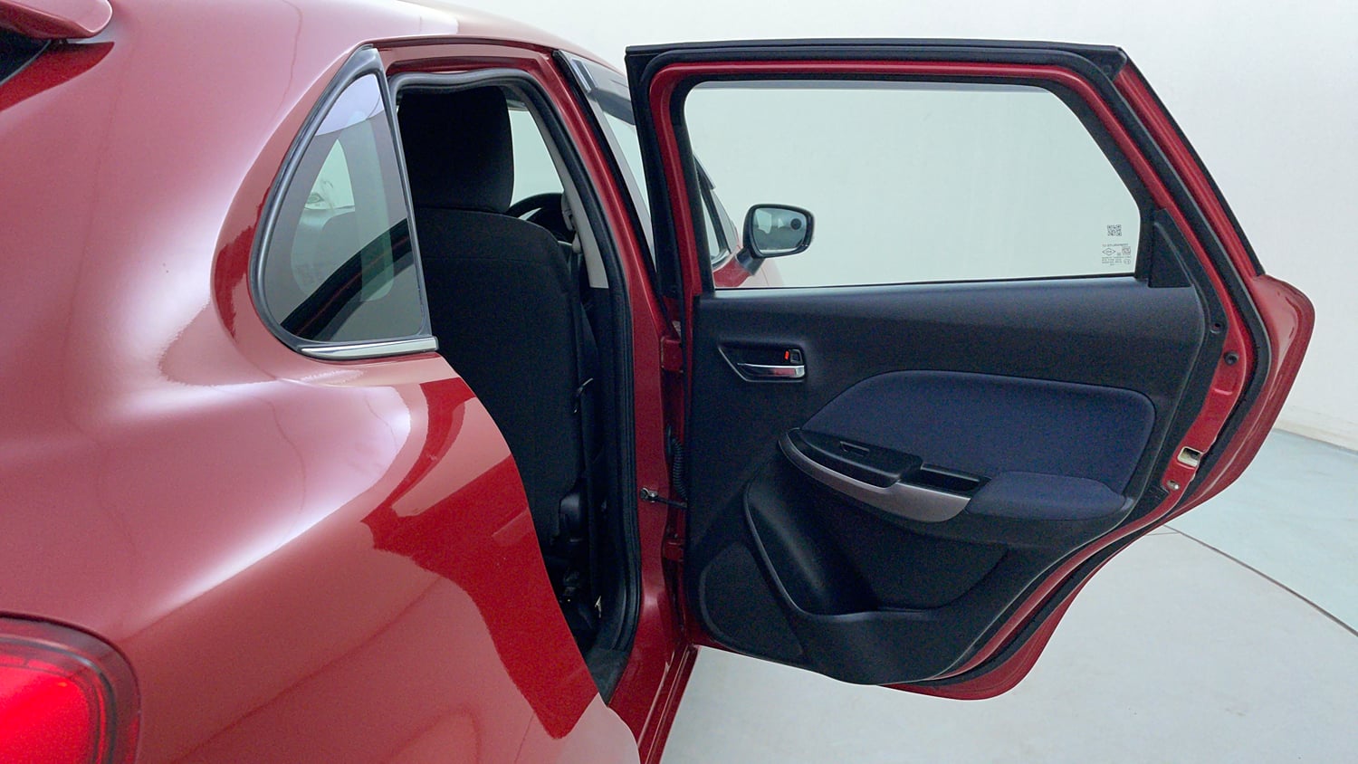 Used 2020 Maruti Suzuki Baleno Zeta Petrol Manual interior RIGHT REAR DOOR OPEN VIEW