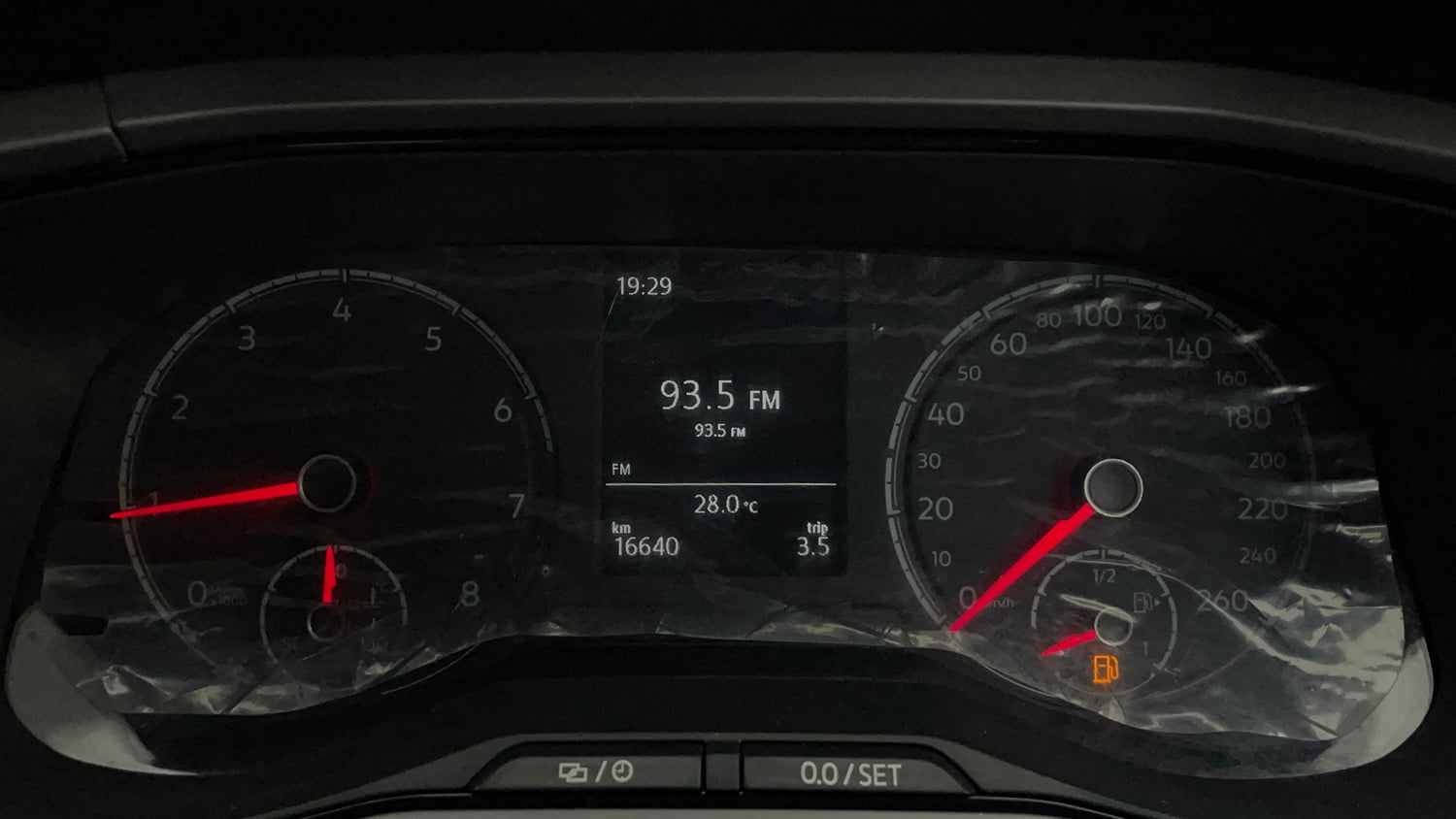 Used 2022 Volkswagen Taigun Highline 1.0 TSI MT Petrol Manual interior CLUSTERMETER VIEW