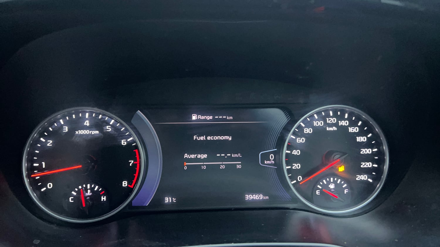 Used 2020 Kia Seltos GTX Plus 1.4 Petrol Manual interior CLUSTERMETER VIEW