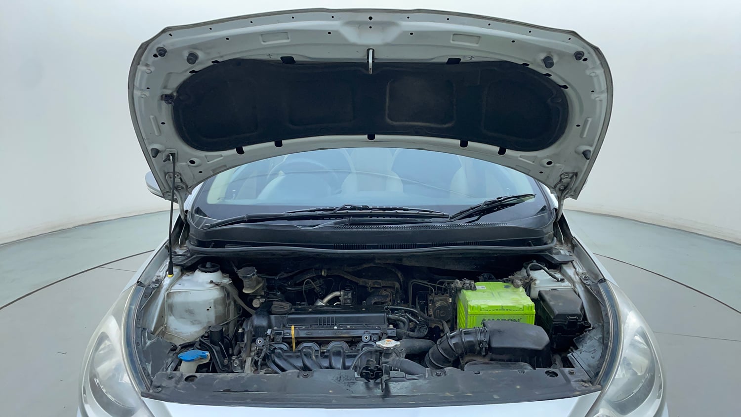 Used 2014 Hyundai Verna Fluidic 1.6 VTVT SX Petrol Manual engine ENGINE & BONNET OPEN FRONT VIEW