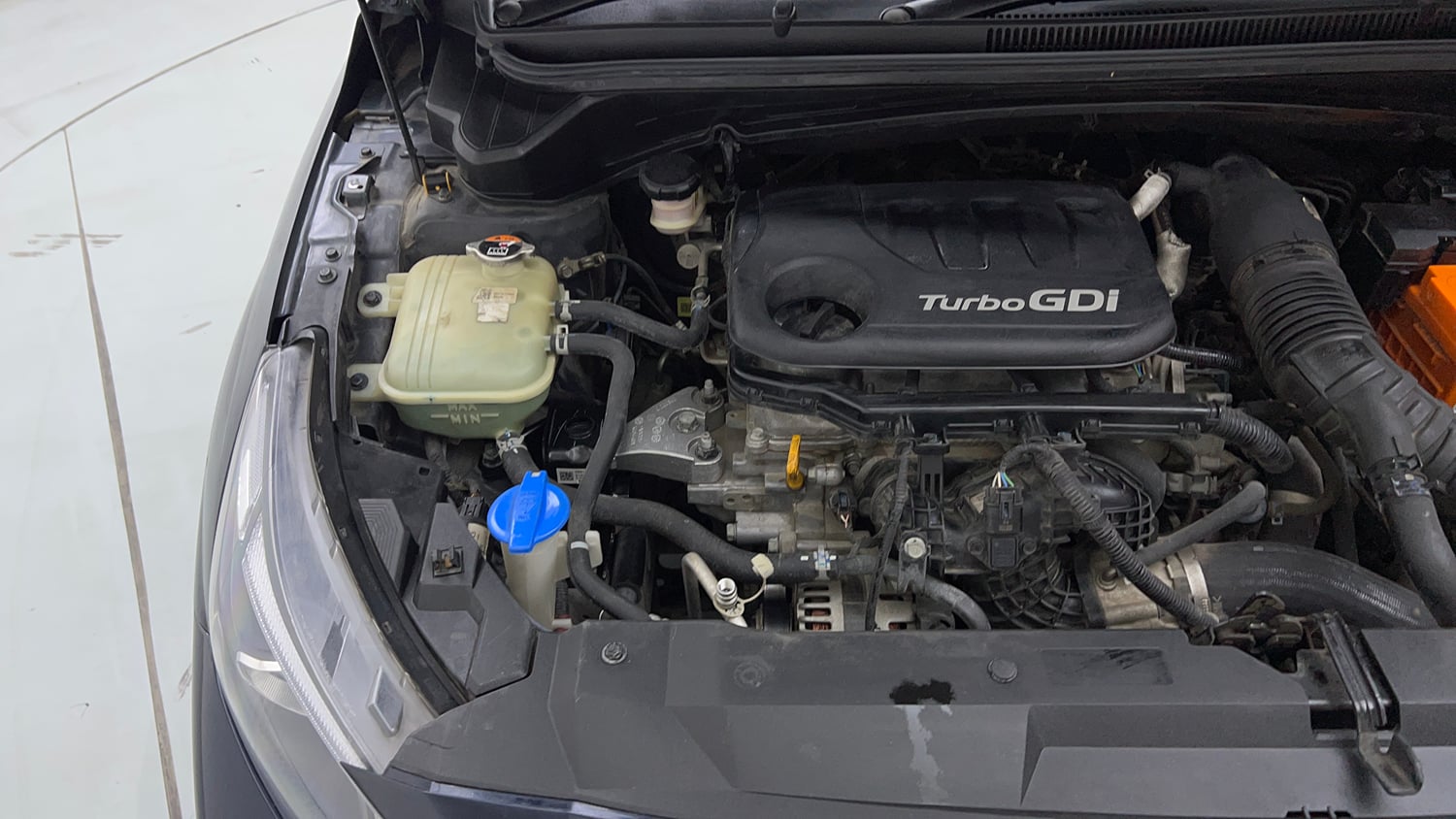 Used 2021 Hyundai New i20 Asta (O) 1.0 Turbo DCT Petrol Automatic engine ENGINE RIGHT SIDE VIEW