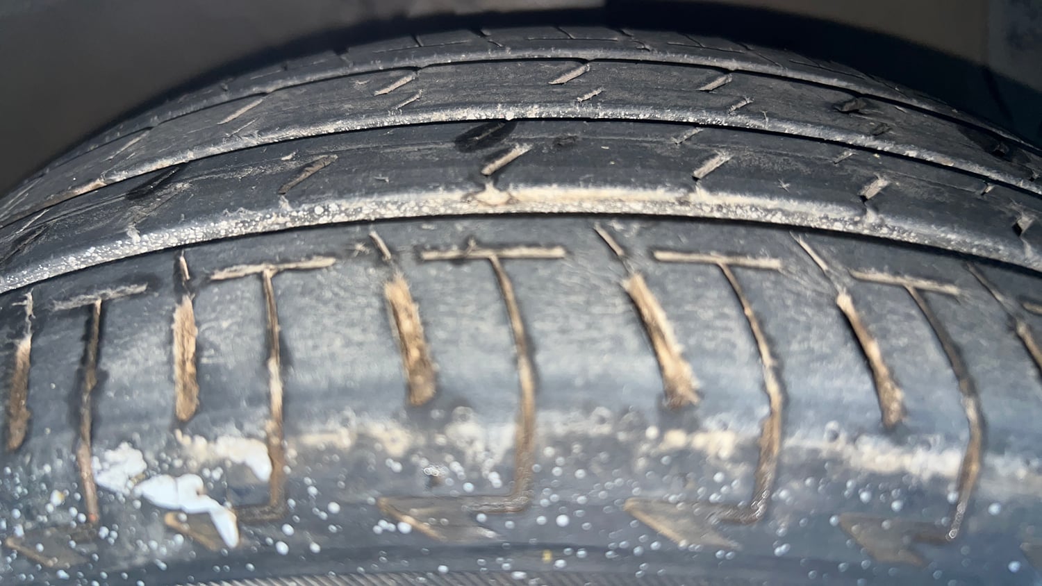 Used 2015 Hyundai Xcent S 1.2 Petrol Manual tyres RIGHT FRONT TYRE TREAD VIEW