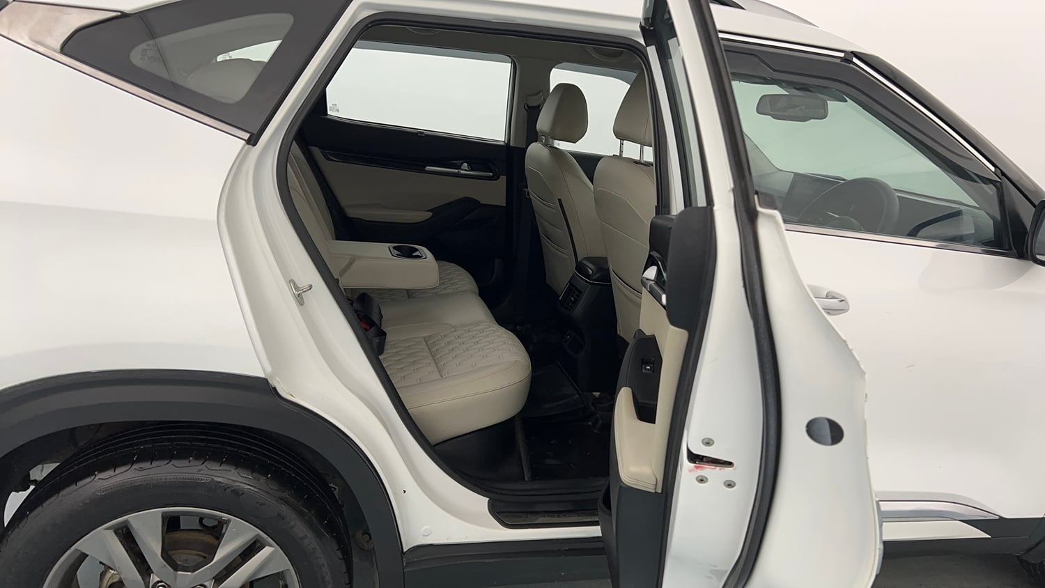 Used 2020 Kia Seltos HTX 1.5 Petrol Manual interior RIGHT SIDE REAR DOOR CABIN VIEW