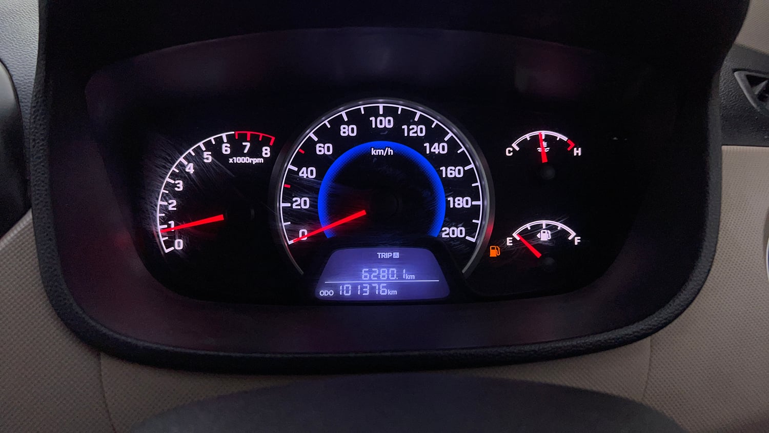 Used 2019 Hyundai Grand i10 Sportz 1.2 Kappa VTVT Petrol Manual interior CLUSTERMETER VIEW