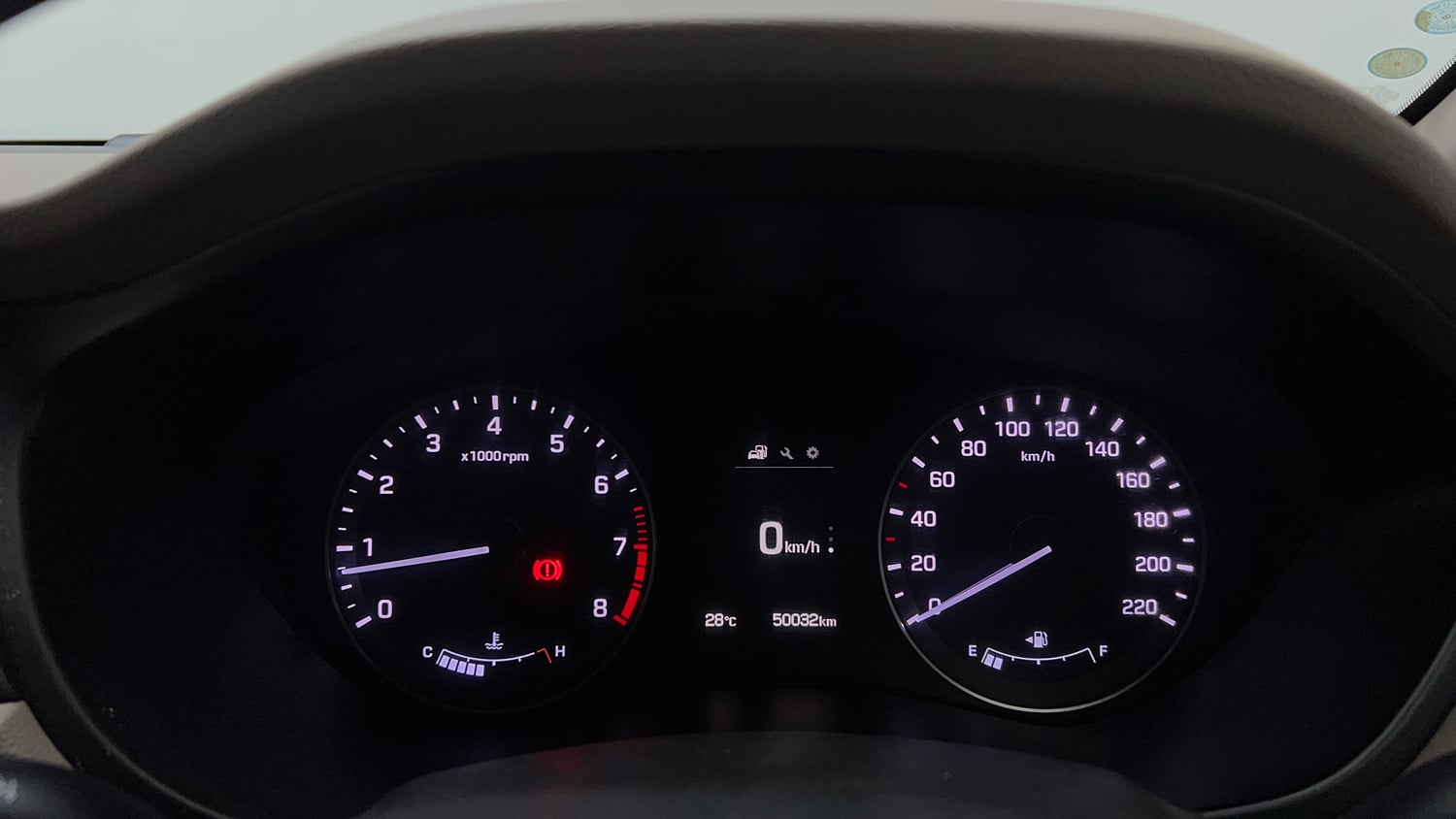 Used 2017 Hyundai Elite i20 Asta 1.2 (O) Petrol Manual interior CLUSTERMETER VIEW