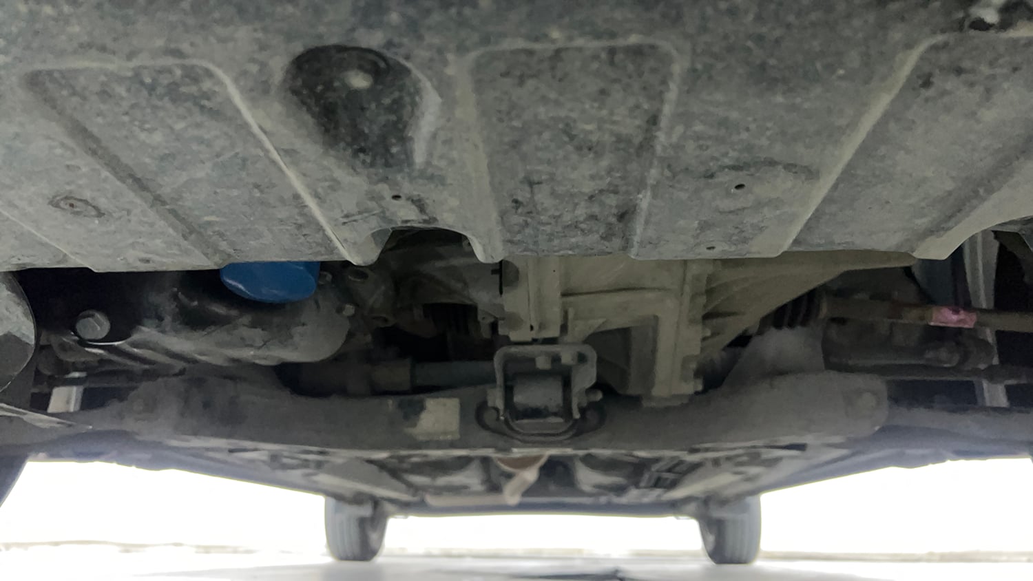 Used 2022 Hyundai Grand i10 Nios Sportz 1.2 Kappa VTVT Petrol Manual extra FRONT LEFT UNDERBODY VIEW