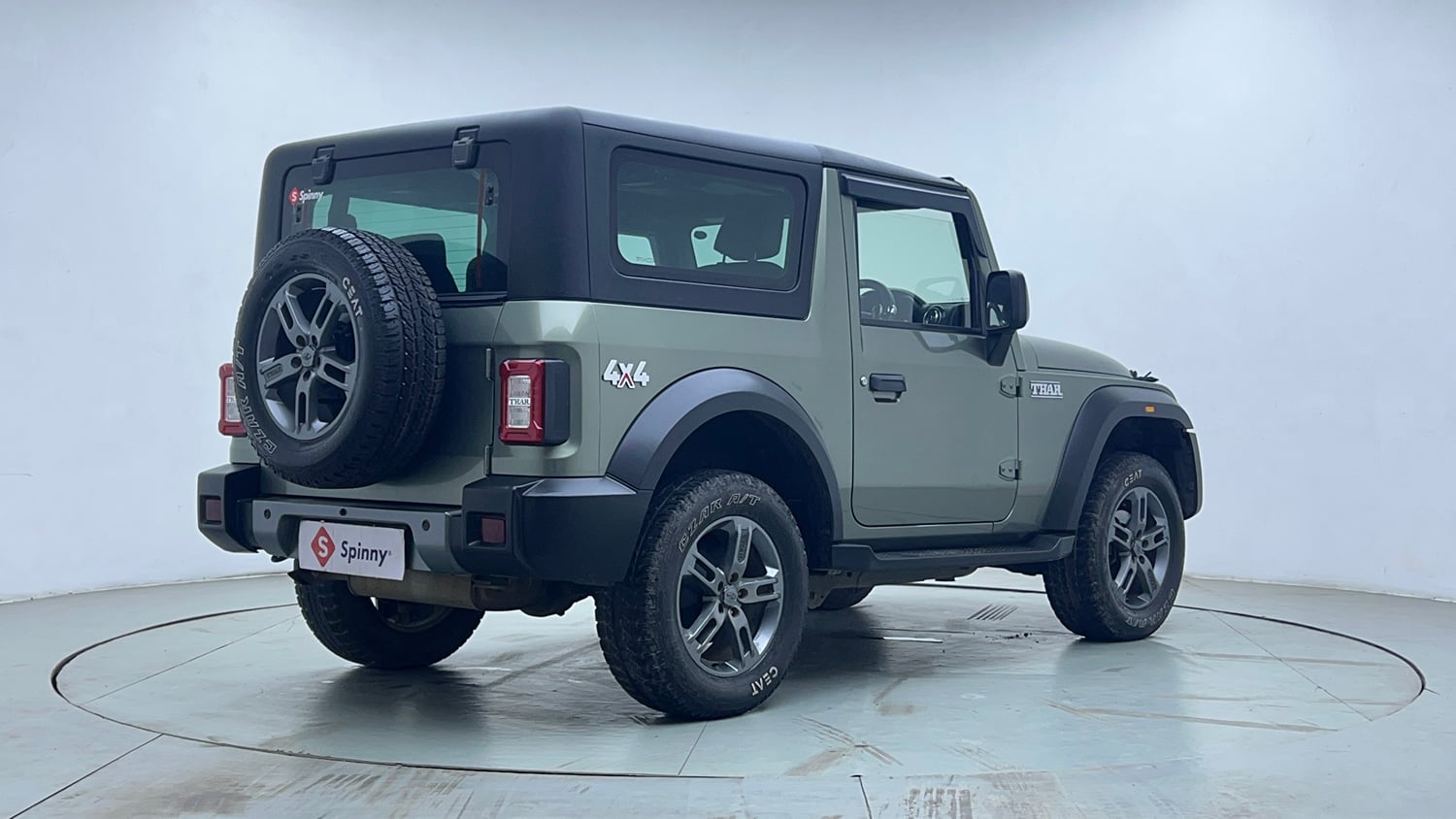 Used 2021 mahindra Thar LX Hard Top Petrol MT 4WD Petrol Manual exterior RIGHT REAR CORNER VIEW
