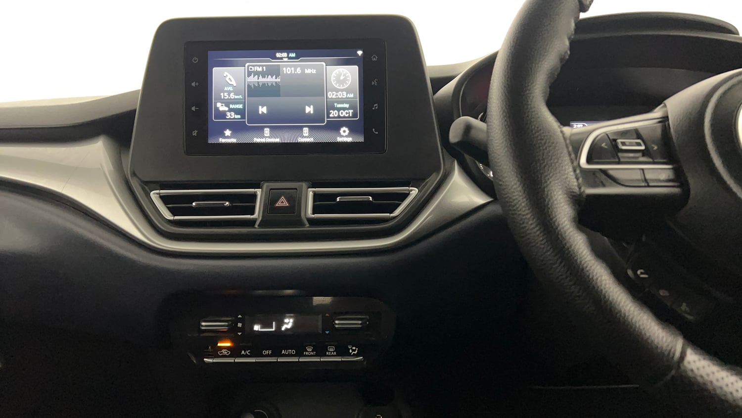 Used 2024 Maruti Suzuki Baleno Zeta MT Petrol Manual interior MUSIC SYSTEM & AC CONTROL VIEW
