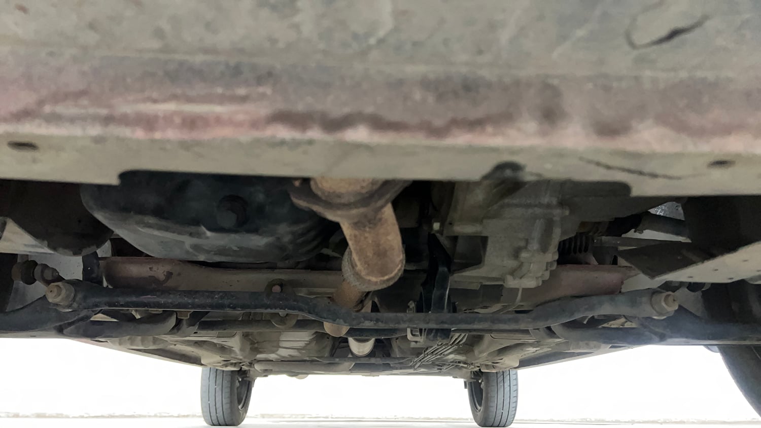 Used 2023 Tata Tiago XT CNG Cng Manual extra FRONT LEFT UNDERBODY VIEW