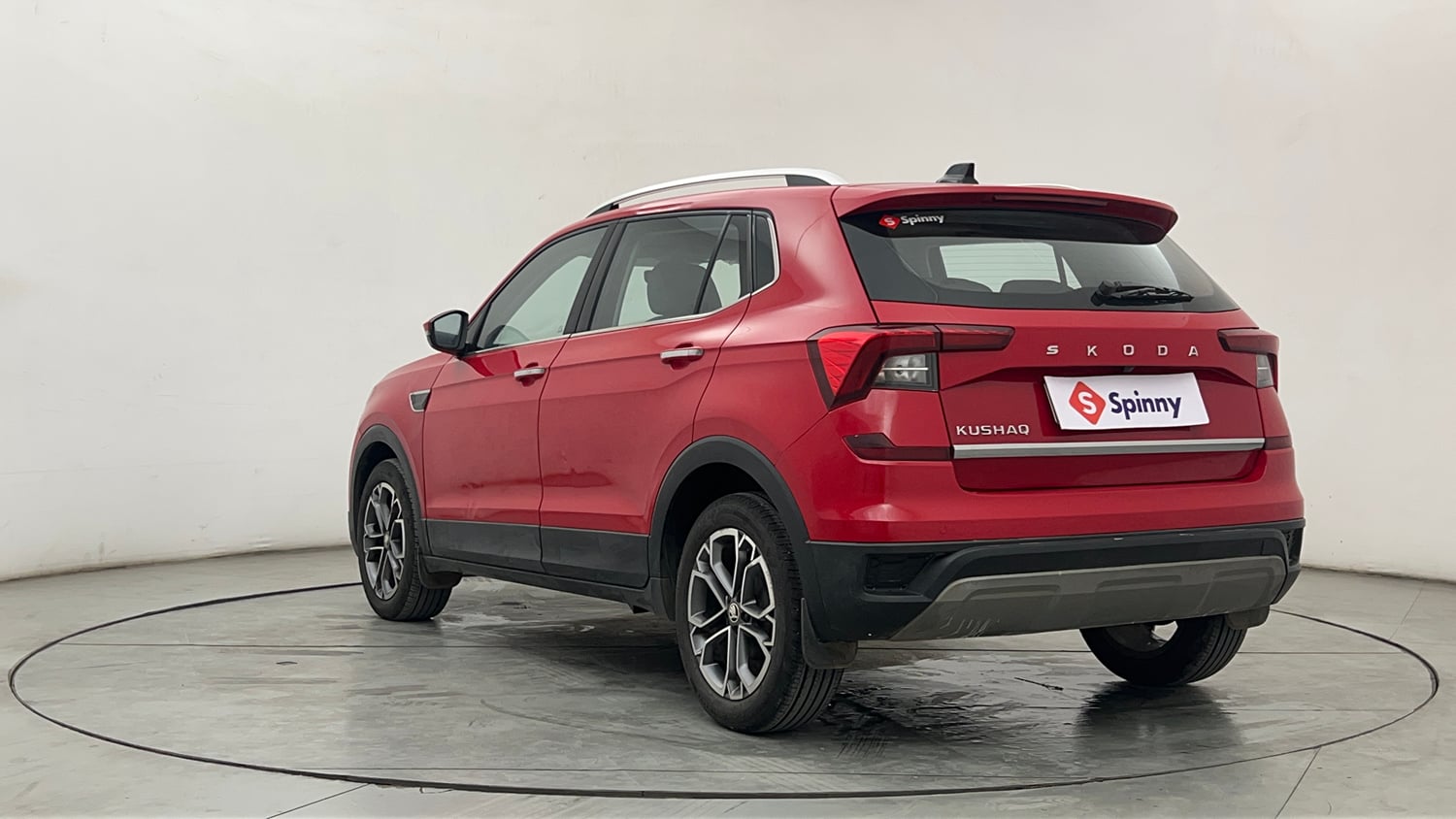 Used 2022 Skoda Kushaq Style 1.0L TSI AT Petrol Automatic exterior LEFT REAR CORNER VIEW