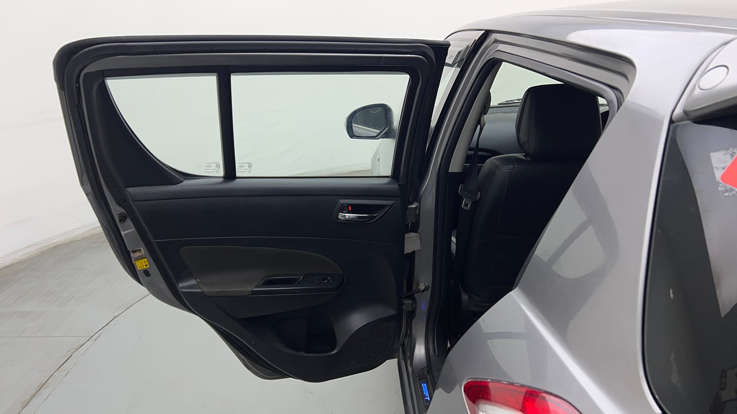 Used 2015 Maruti Suzuki Swift ZXi Petrol Manual interior LEFT REAR DOOR OPEN VIEW