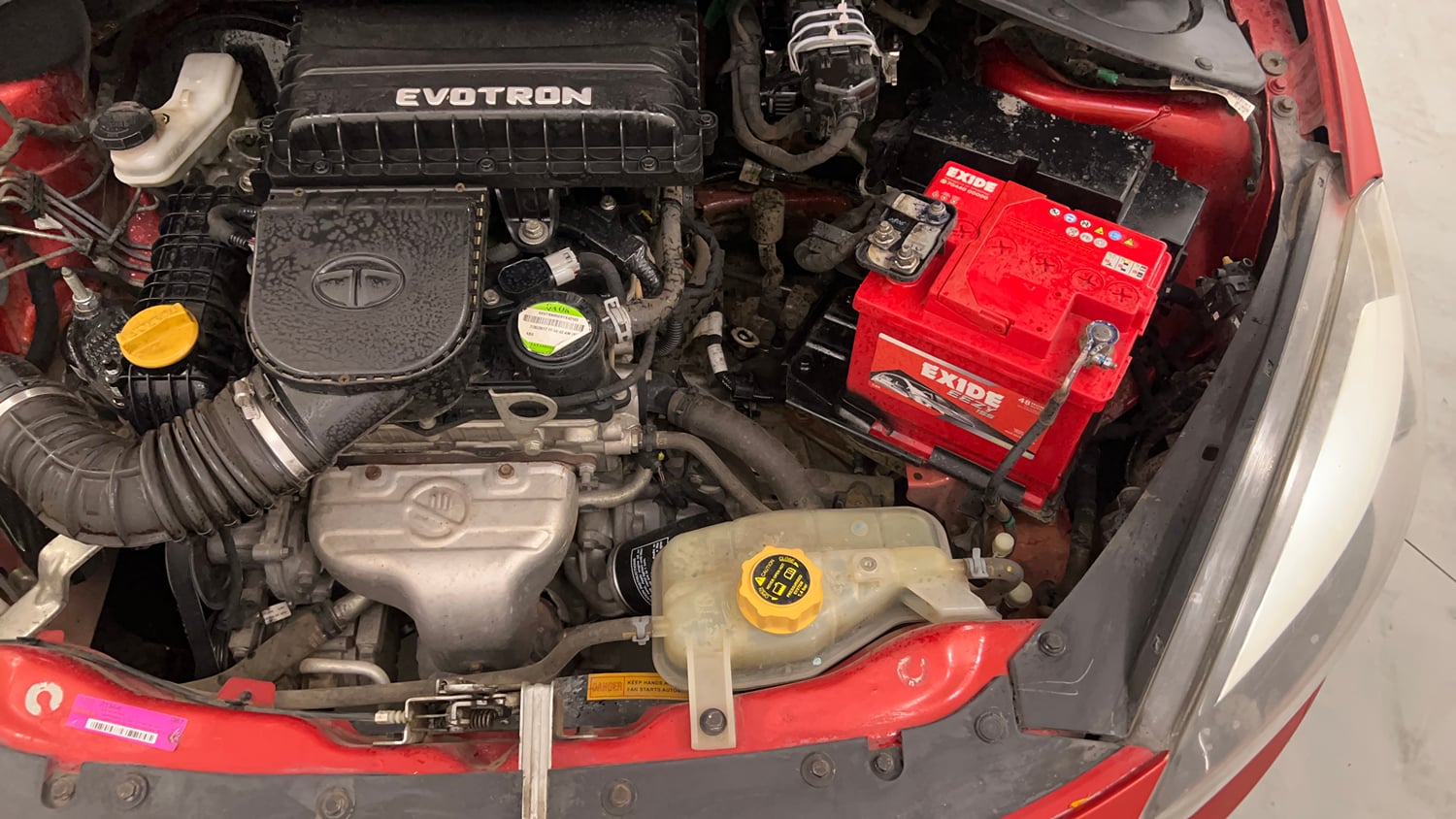 Used 2017 Tata Tigor Revotron XZ (O) Petrol Manual engine ENGINE LEFT SIDE VIEW