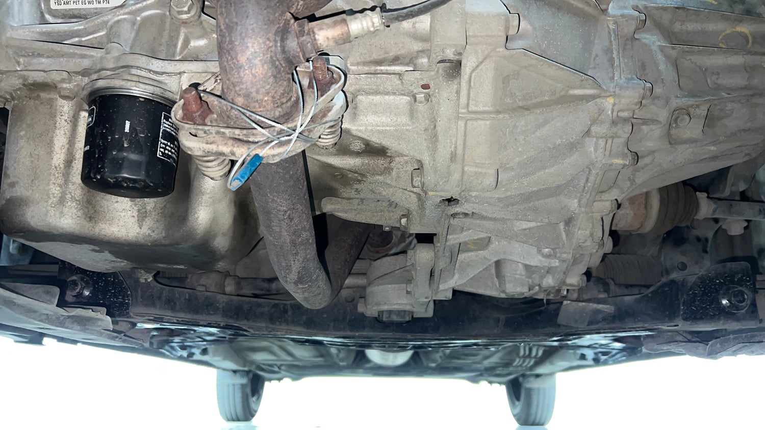 Used 2018 Maruti Suzuki Dzire VXi AMT Petrol Automatic extra FRONT LEFT UNDERBODY VIEW