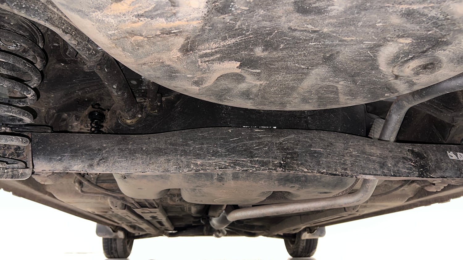 Used 2013 Toyota Etios Liva G Petrol Manual extra REAR UNDERBODY VIEW (TAKEN FROM REAR)