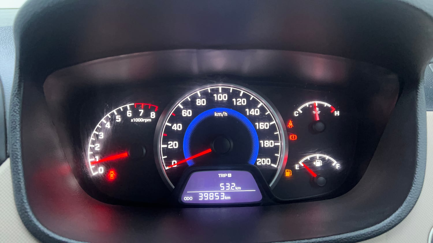 Used 2018 Hyundai Grand i10 Asta 1.2 Kappa VTVT Petrol Manual interior CLUSTERMETER VIEW
