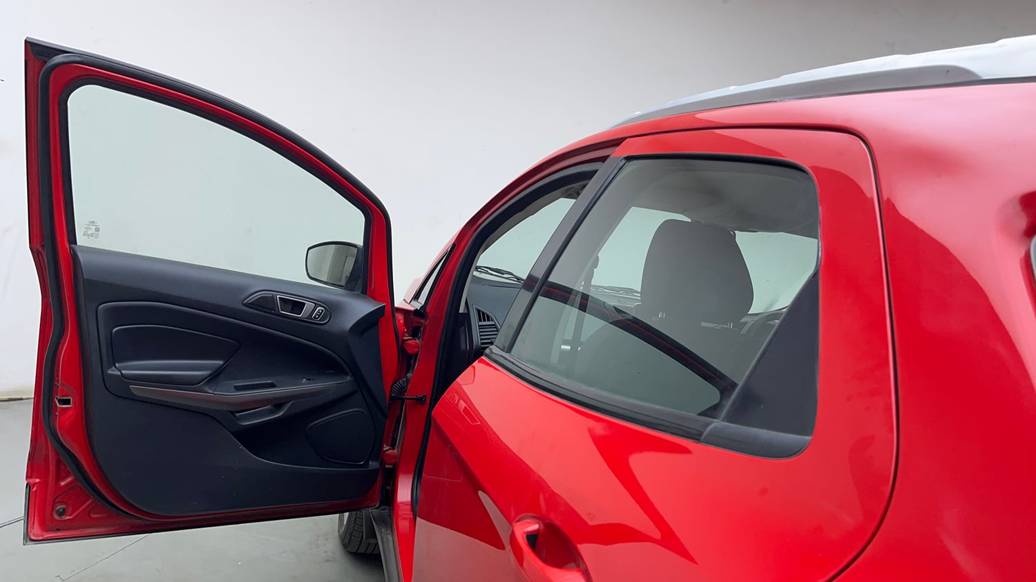Used 2019 Ford EcoSport Titanium 1.5L Ti-VCT Petrol Manual interior LEFT FRONT DOOR OPEN VIEW