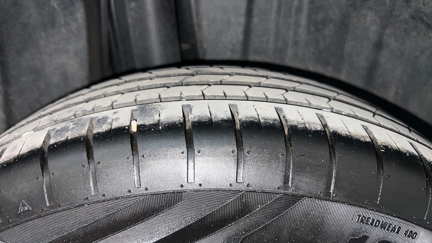 Used 2026 Maruti Suzuki Baleno Delta AGS Petrol Automatic tyres RIGHT REAR TYRE TREAD VIEW