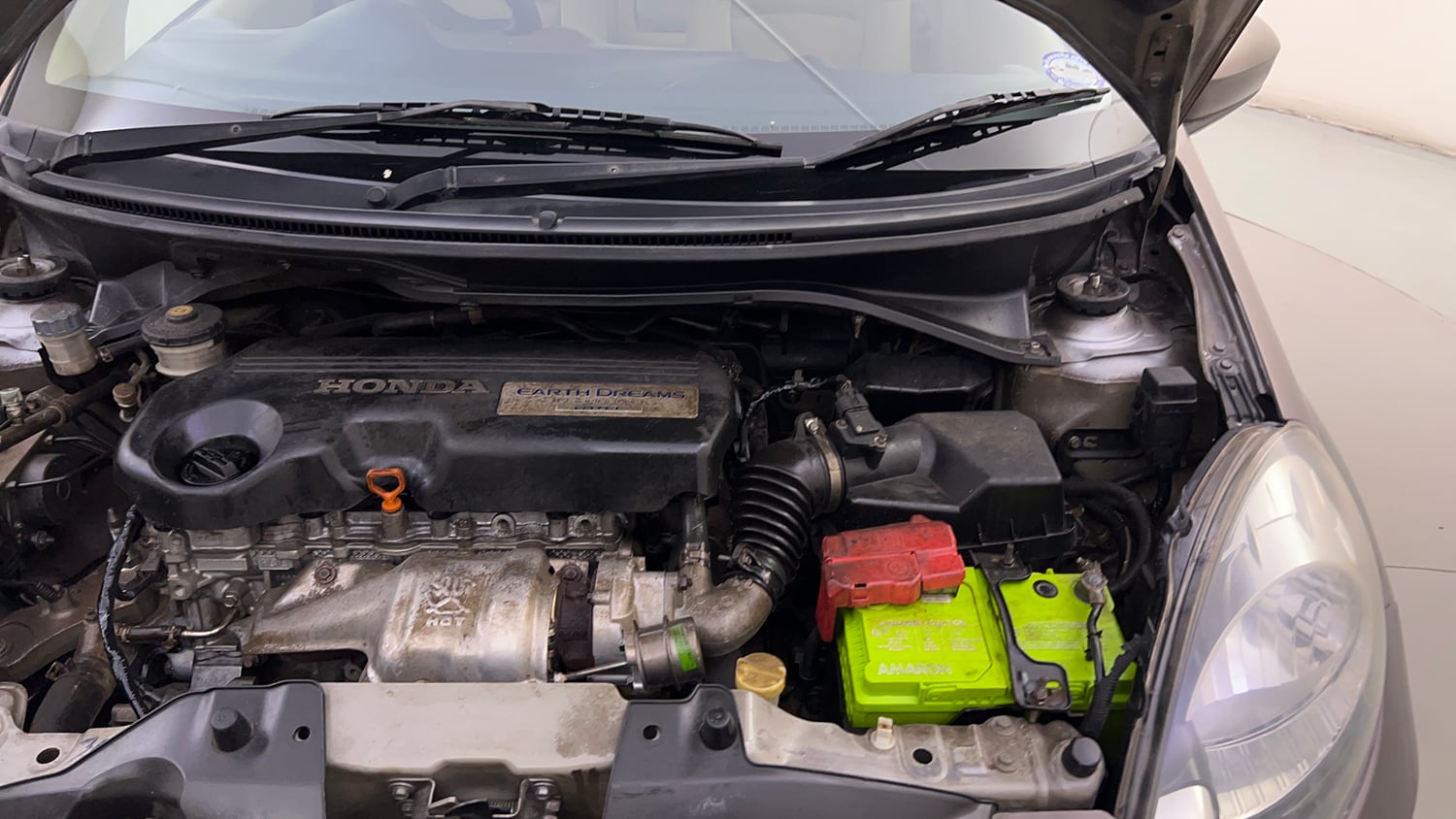 Used 2013 Honda Amaze 1.5 S i-DTEC Diesel Manual engine ENGINE LEFT SIDE HINGE & APRON VIEW