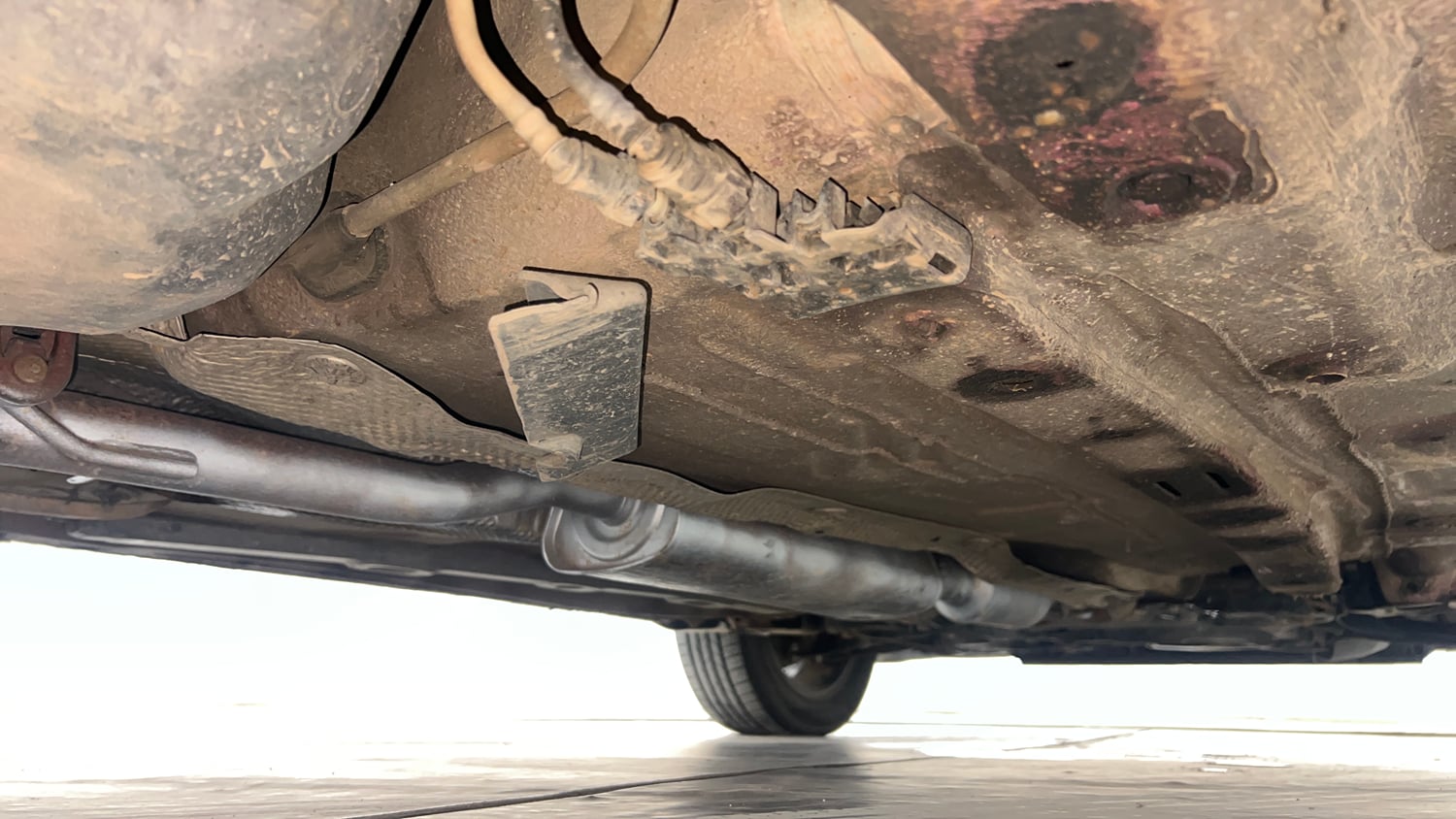 Used 2022 Volkswagen Virtus GT Plus 1.5 TSI EVO DSG Petrol Automatic extra REAR RIGHT UNDERBODY VIEW
