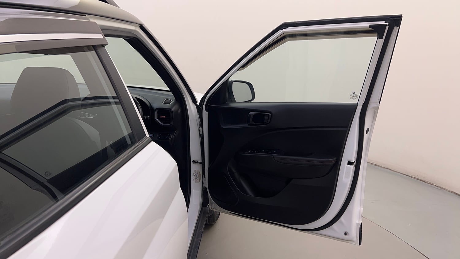 Used 2023 Hyundai Venue N-Line N6 DCT Dual Tone Petrol Automatic interior RIGHT FRONT DOOR OPEN VIEW