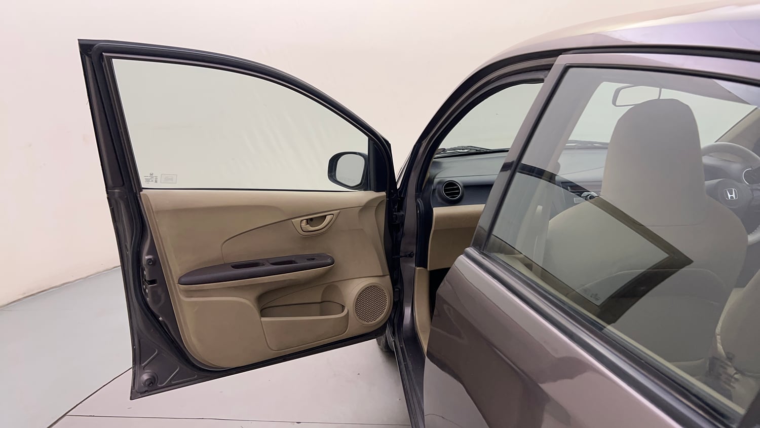Used 2013 Honda Amaze 1.5 S i-DTEC Diesel Manual interior LEFT FRONT DOOR OPEN VIEW