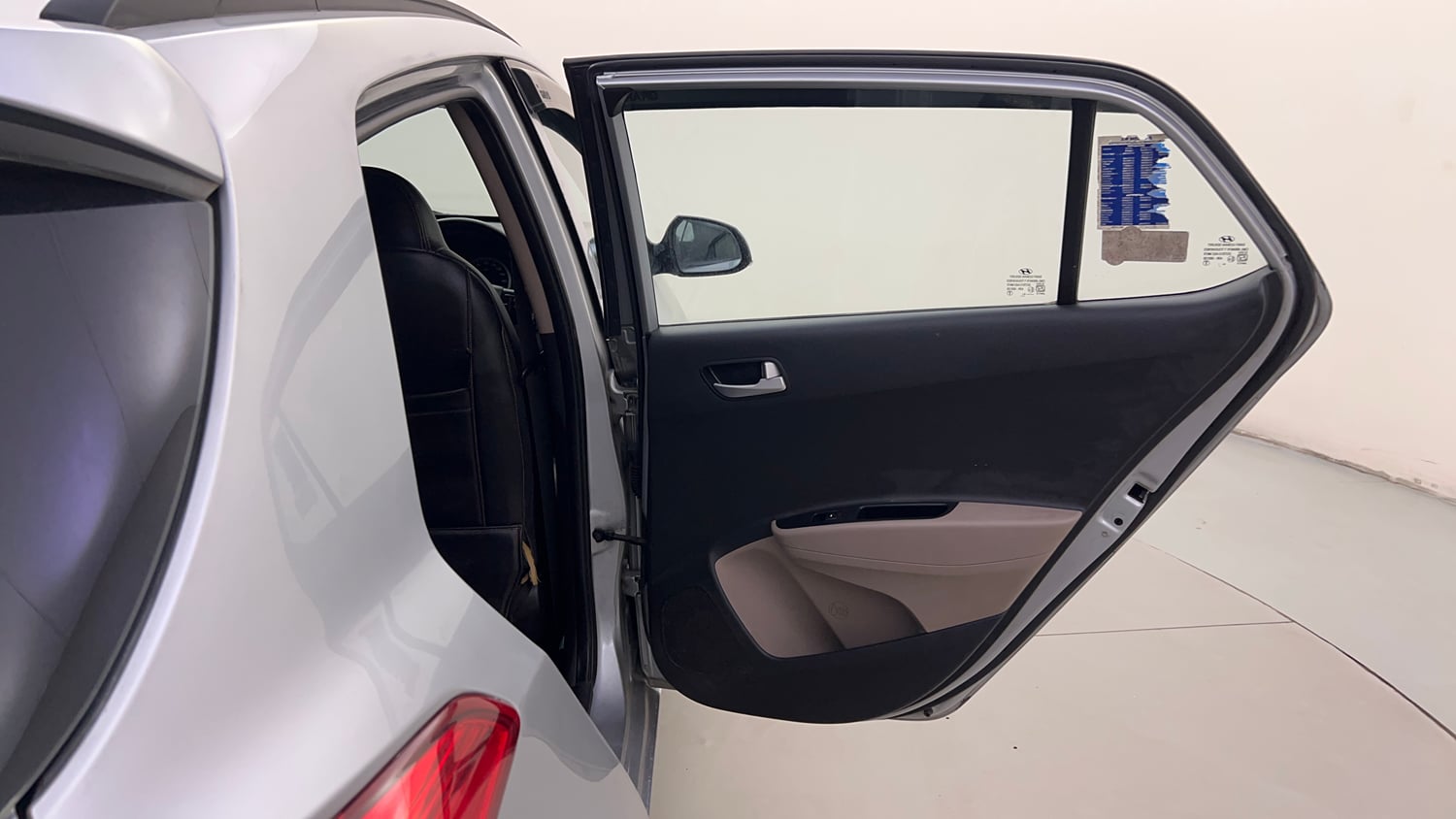 Used 2019 Hyundai Grand i10 Sportz 1.2 Kappa VTVT Petrol Manual interior RIGHT REAR DOOR OPEN VIEW