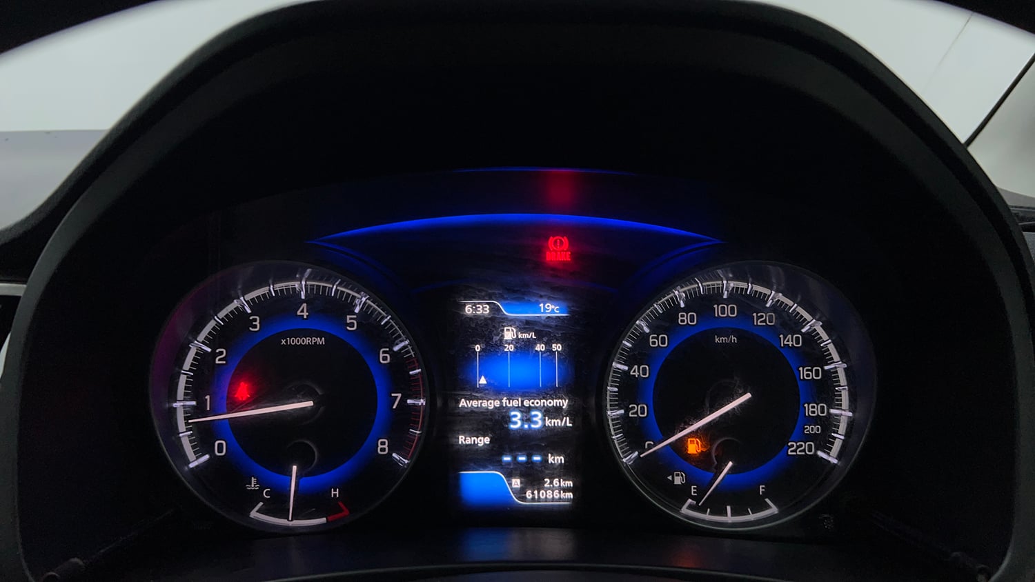 Used 2018 Maruti Suzuki Baleno Zeta 1.2 Petrol Manual interior CLUSTERMETER VIEW