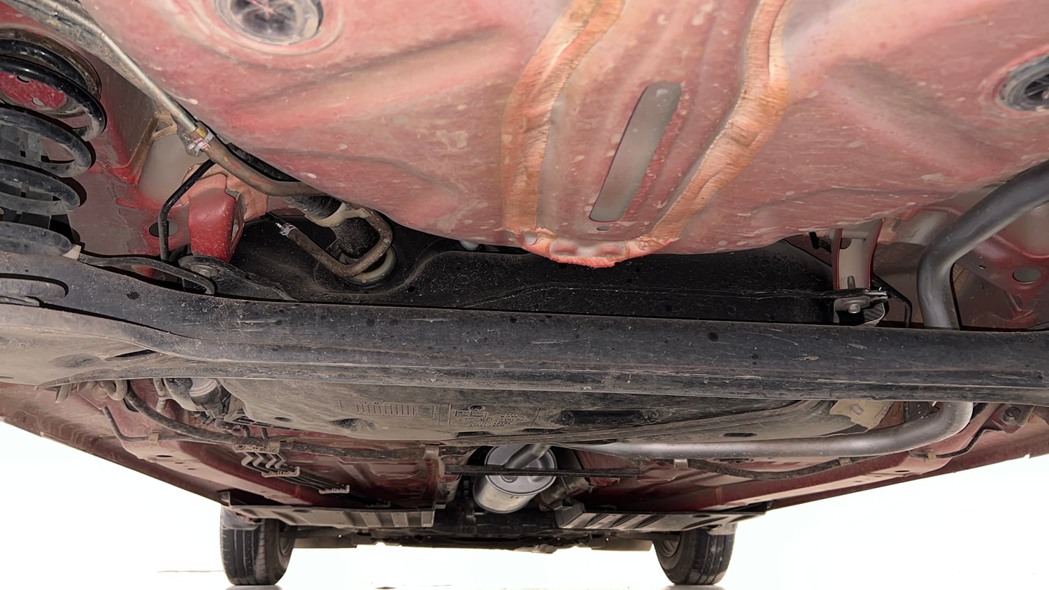 Used 2021 Maruti Suzuki Swift VXi AMT Petrol Automatic extra REAR UNDERBODY VIEW (TAKEN FROM REAR)