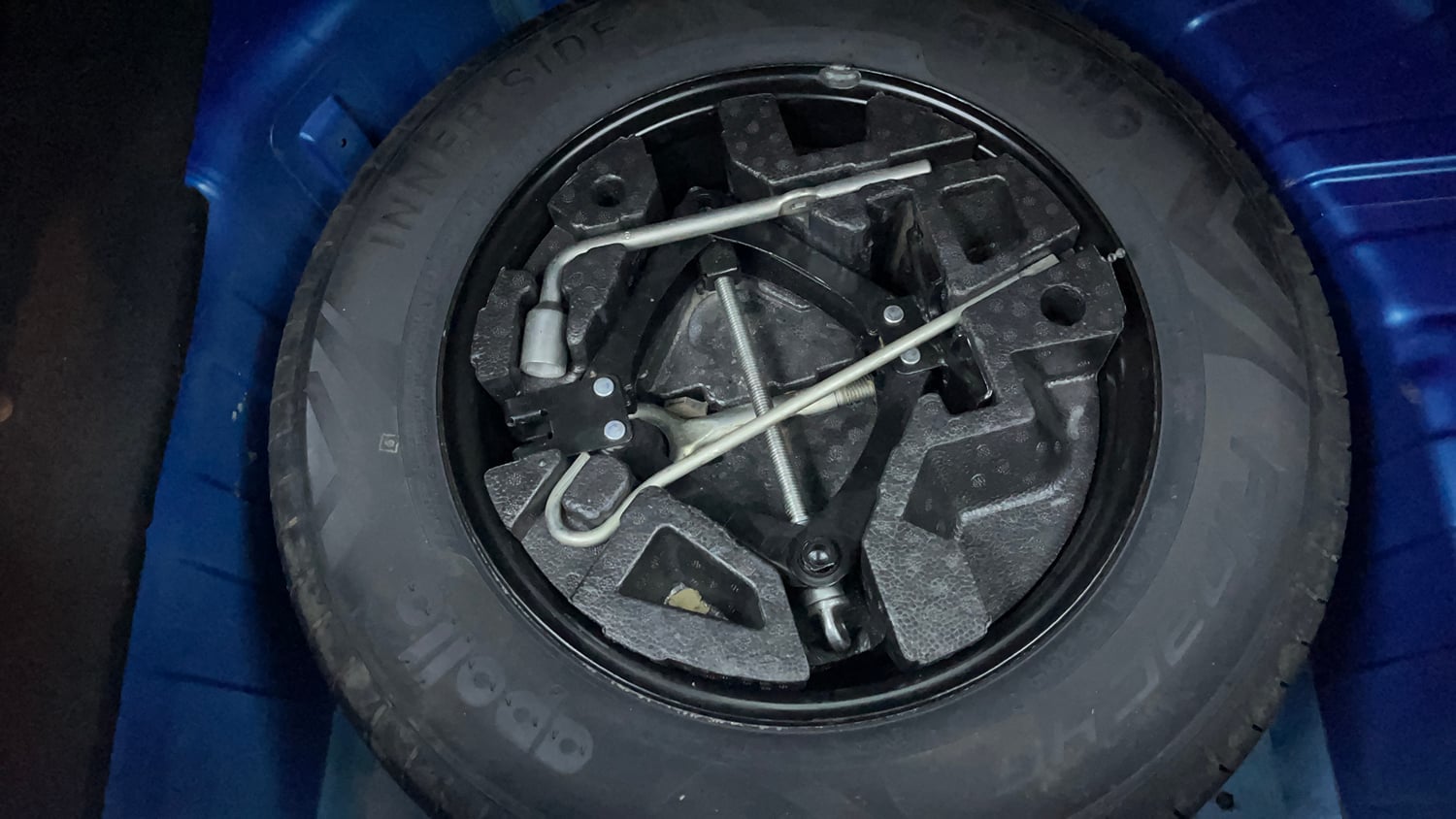 Used 2023 Tata Punch Creative AMT Petrol Automatic tyres SPARE TYRE VIEW