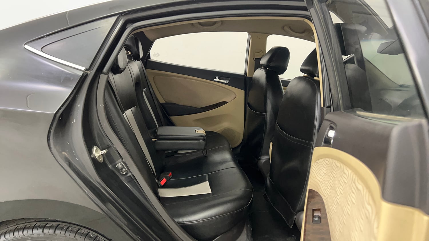 Used 2013 Hyundai Verna Fluidic 1.6 VTVT SX Petrol Manual interior RIGHT SIDE REAR DOOR CABIN VIEW