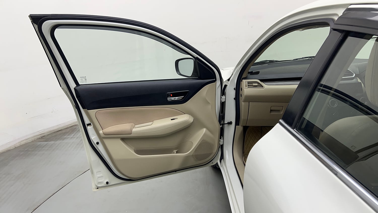 Used 2021 Maruti Suzuki Dzire VXi Petrol Manual interior LEFT FRONT DOOR OPEN VIEW