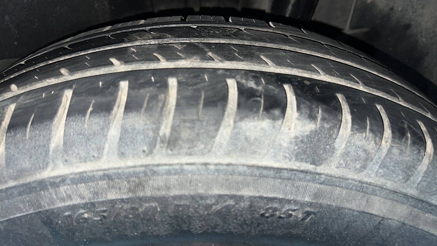 Used 2021 Maruti Suzuki Swift LXi Petrol Manual tyres LEFT REAR TYRE TREAD VIEW