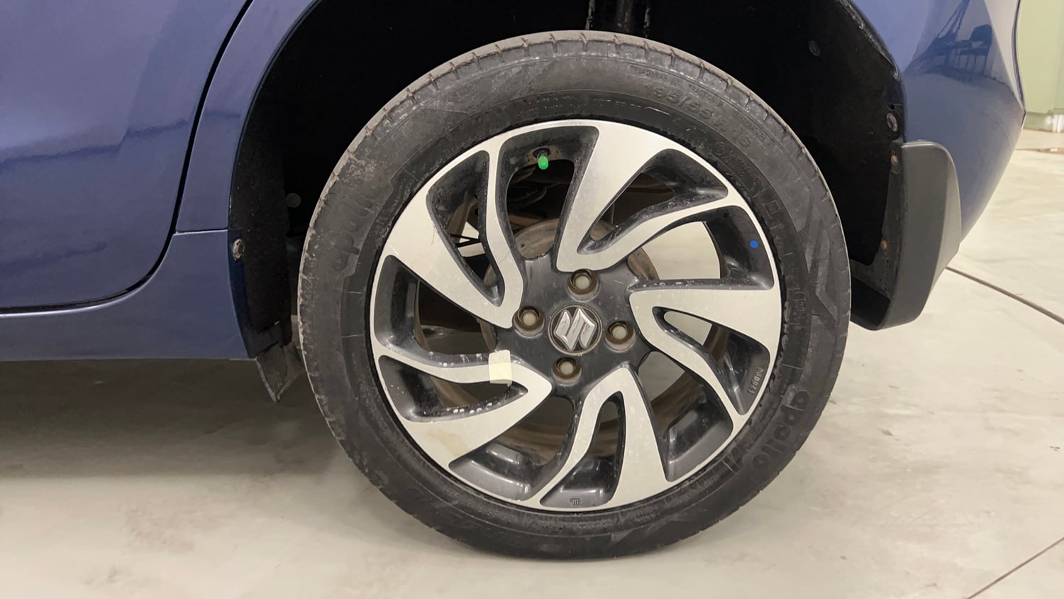 Used 2021 Maruti Suzuki Baleno Zeta Petrol Manual tyres LEFT REAR TYRE RIM VIEW