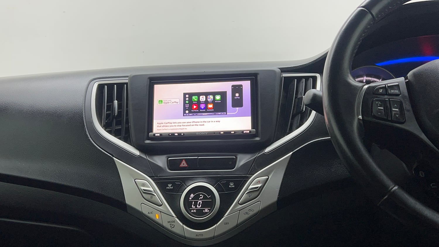 Used 2018 Maruti Suzuki Baleno Zeta 1.2 AT Petrol Automatic interior MUSIC SYSTEM & AC CONTROL VIEW
