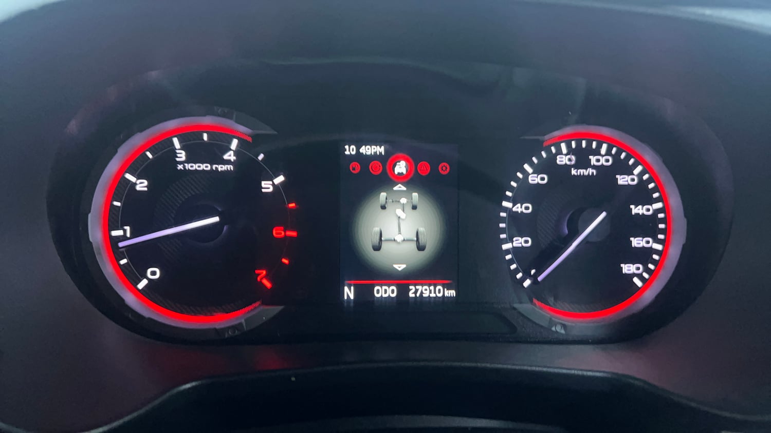 Used 2021 mahindra Thar LX Hard Top Petrol MT 4WD Petrol Manual interior CLUSTERMETER VIEW